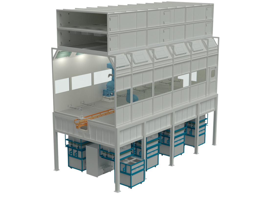 Paint booth — 3D design rendering