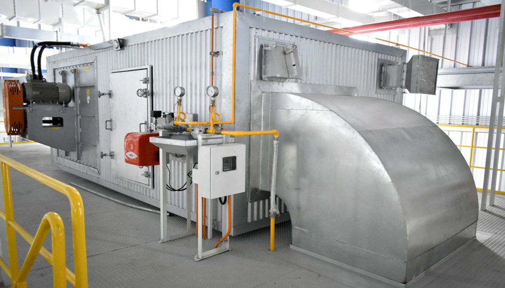 Industrial heating unit and ductwork