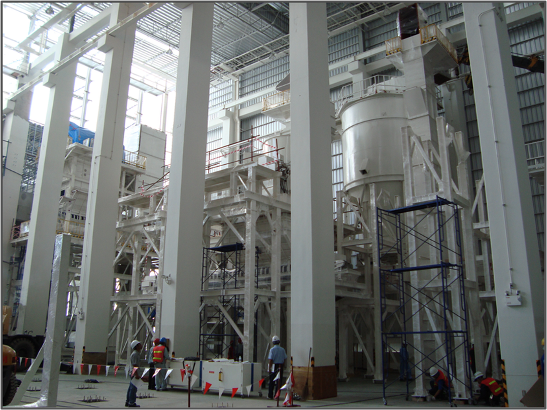 Process equipment and supporting structures